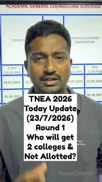 TNEA COUNSELLING 2026 | Round1 | How to check the tentative allotment ? |Vincent Info