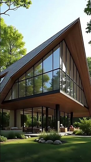 A Frame House in Forest An Ideal Living Space #dreamhouse #relax #home