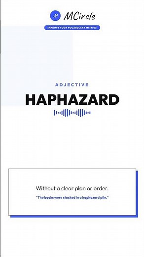 Learn English: What is Haphazard? | Vocabulary Shorts