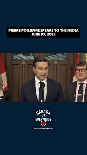1.3K reactions · 20 shares | Pierre Poilievre speaks to the media from Parliament Hill about the new ArriveCan scandal, Green Fund scandal, the fighter jet nonsense and more. June 10, 2025 Source: CPAC #cdnpoli #canada #pierrepoilievre | Canada VS Everybody | Facebook