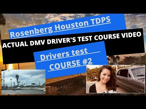Rosenberg DPS Houston Driver's Test Route #2 *ACTUAL TEST ROUTE* Behind The Wheel Training TDPS