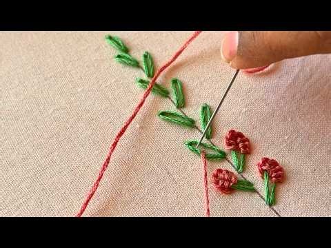 Hand Embroidery Designs Border Pattern | Embroidery for Beginners