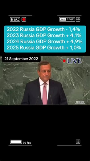 Mario Draghi Predicts Russian Economy Collapse