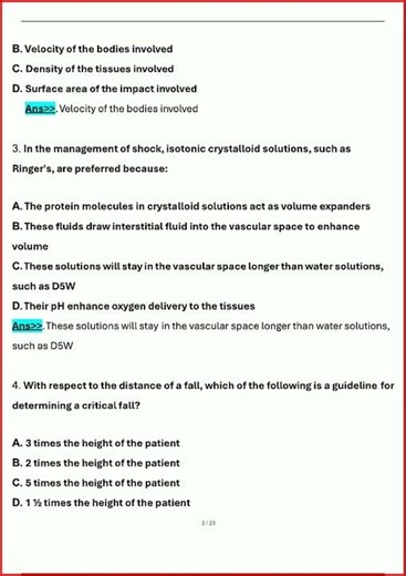 Phtls Pre And Posttest 10Th Edition Atls Exam Questions Anduupdate video