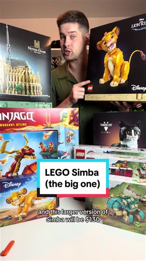 New LEGO set officially revealed: Simba (the bigger version)! Catch this set releasing on June 1! … #lego #legonews #legoset #legosimba #simba #lionking #legodisney #legotok #legotiktok