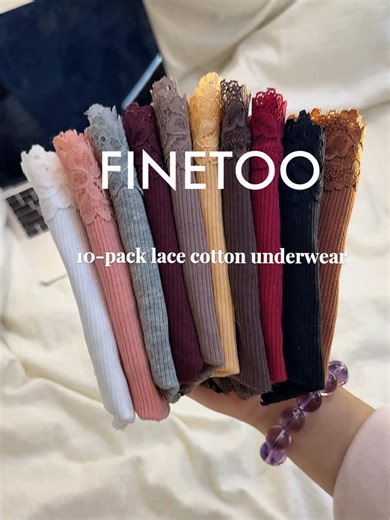 #FINETOO #foryoupage #Lace #cotton #tiktokshopholidayhaul