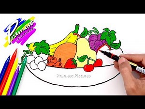 How to Draw Fruits Coloring Pages