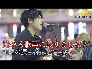 【 歌うま 】沁みる歌声に浸りました！ 木蘭の涙 / 佐藤竹善（cover）" 岩佐一成 " 新宿路上ライブ 4K映像