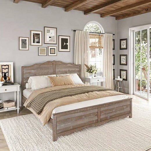 Ophelia & Co. Solid Wood Platform Bed & Reviews | Wayfair