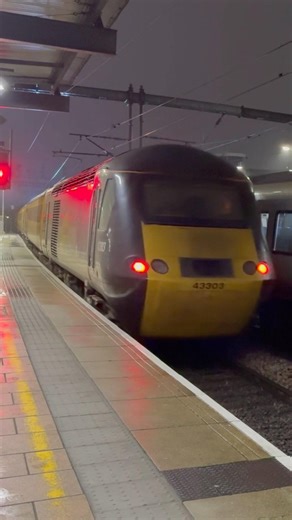 Colas HST Test Train departs Leeds