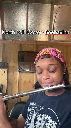 Had to get on this!! #music #flutist #boohavin #northpole | north pole