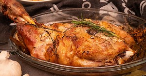 Cuissot de chevreuil rôti au four peu calorique