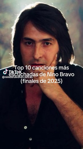 Top 10 Canciones Más Escuchadas de Nino Bravo en 2025