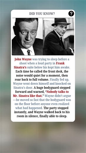 The Night John Wayne Silenced Sinatra’s Party