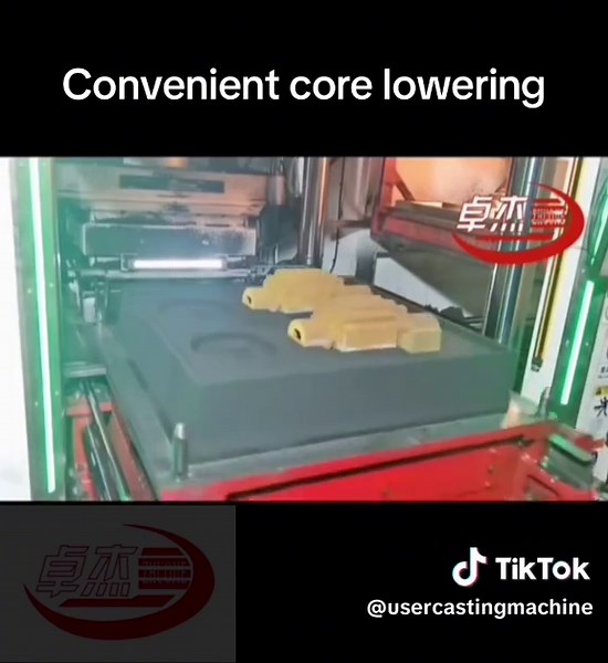 How to cast easily? Easy casting, convenient core setting. @Casting #Intelligent machine # casting machine