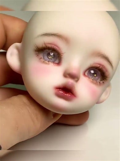 Shorts | BJD Faceups stoties | Repainting Dolls | Doll Makeup |1ST #bjd #bjdfaceups #doll #art #clay