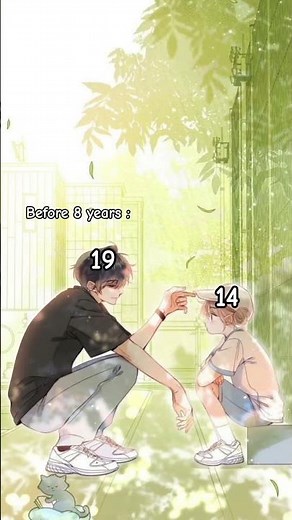 Hidden love 💕 a sweet love story with 5 year age gap love ❤️ #manhwa #agegap