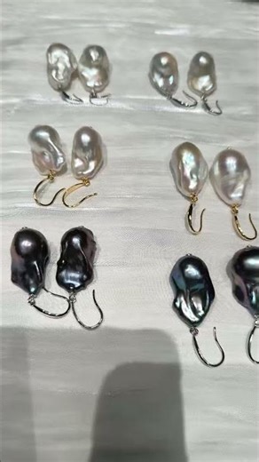 baroque pearl dangle earring