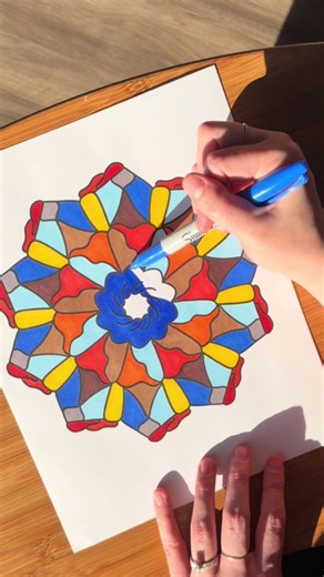Sharpie Pattern Coloring: Little Volcano Edge Design