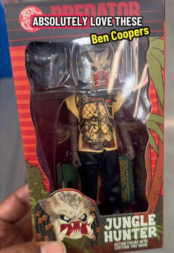 Ben Cooper Predator Figure at Walmart! 🛍️👽 Just spotted the Ben Cooper Predator 6″ Action Figure (from the Ben Cooper Costume Kids Collection) at Walmart! Cool mix of classic Predator style with a throwback costume vibe — soft goods outfit, masked figure, and ready for display. If you’re into horror / retro crossover figures, this one’s definitely worth a look. ##BenCooper##Predator##WalmartFinds##ActionFigures#ToyHunt