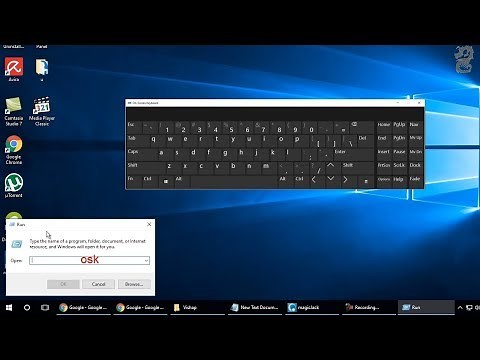 How to open On-Screen Keyboard using run command