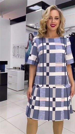 👗【S-5XL】Nuevo vestido elegante a cuadros multicolor 2026