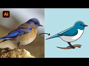 Adobe Illustrator CC 2021 Tutorial: Draw Bird Mascot Logo | Vector Mascot Logo Design | HD