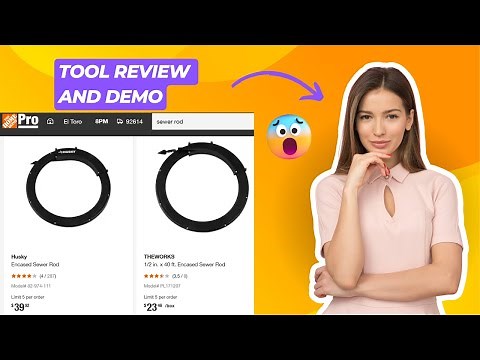 Sewer Drain Snake Tape Flat Sewer Rod Review