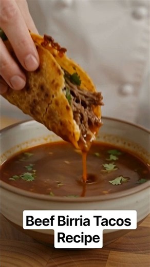 Authentic Mexican Beef Birria Tacos Recipe at Home | #shorts