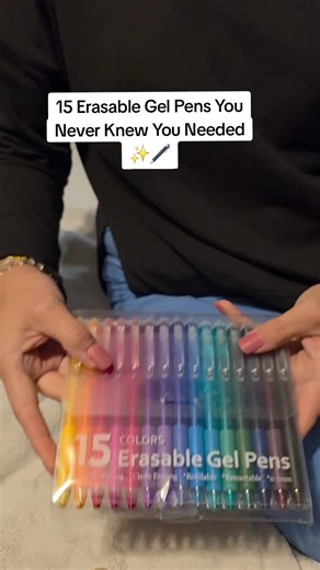 If you love organization, planning, journaling, or just cute stationery, these 15 erasable gel pens are a game changer! Smooth writing, no smudges, and you can erase mistakes like they never happened. Perfect for planners, note-takers, moms, students, and anyone who wants their handwriting to look chef’s kiss. Follow for more must-have finds!#TikTokMadeMeBuyIt #StationeryFinds #FYP #MomCreator #MustHaveItems