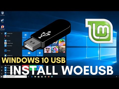 How To Create Windows10 Bootable USB Stick In Linux Mint | How To Install WoeUSB