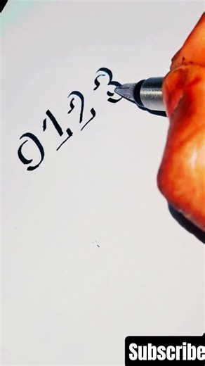 Creative art of Shadow Numbers😍😍#numbers #art #lettering #3dart #shorts #numbers