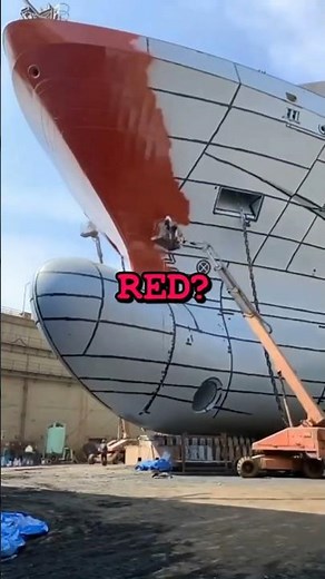 Why are bottoms of ships painted RED?