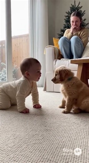 #かわいい赤ちゃんとふわもこフレンズ #赤ちゃん #動物 #癒し #Baby #Animal