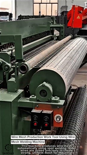 Wire Mesh Production Work Tool Using Wire Mesh Welding Machine #worktool