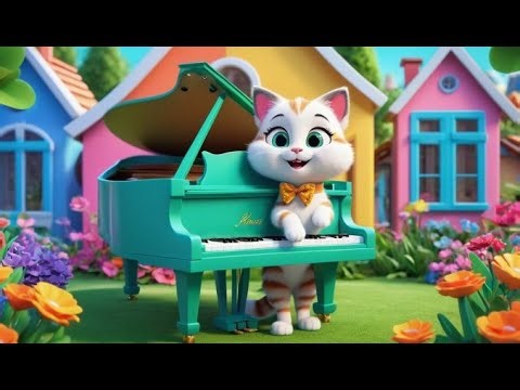 Hey Diddle Diddle: The Cat Plays Piano | Best Nursery Rhymes and Kids Songs Collection
