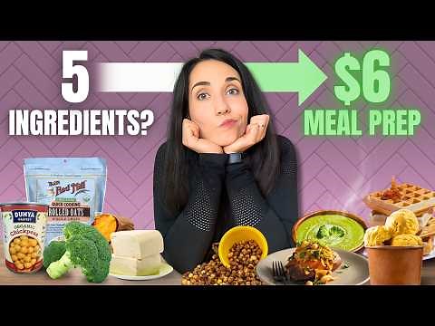 Full Day of Vegan Eating: 5 Ingredients, Just $6!