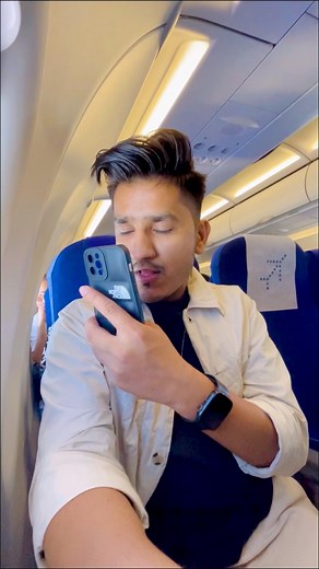 4.6M views · 10K reactions | First time in Flight ✈️ #reel #funny #comedy #fb #facebook #fbreel #comedy | Manish saini | Facebook