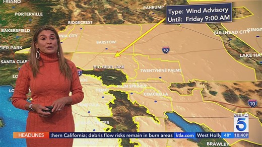 KTLA 5 News weather forecast - Thursday, Feb. 18, 2026