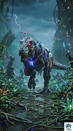 What If Dinosaurs Evolved Into Cyborgs? 🤖🦖 | AI Generated Sci-Fi Short