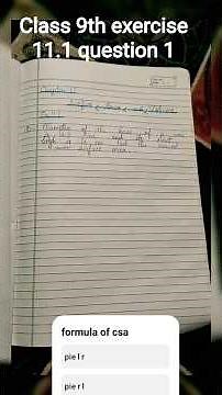 Class 9th Maths /Ex 11.1 Q.1 Chapter 11 Surface Areas And Volumes | New Ncert