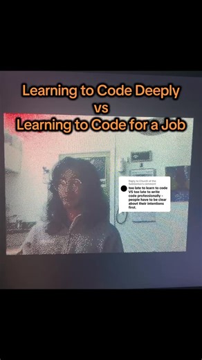 Tīler on Instagram: "On Learning to Code Deeply vs. Learning to Code for a Job. Programming is a great skill to help materialize your creative ideas. However, it’s good to consider if you have an interest in solving problems or take some slight personal enjoyment with working with systems when learning to code for a job. But ultimately, everyone is free to choose their own path. #programming #learntocode #coding #learnpython"