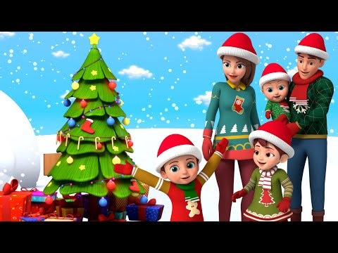 On A Snowy Christmas Morning ❄️🎄 | Cute Kids Christmas Song | HooplaKidz BabySitter