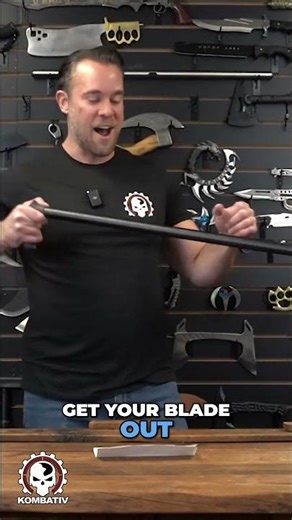 Quick Sword Cane Reveal: Fast Blade Access! #shorts