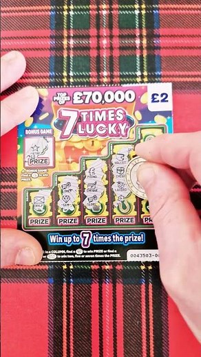 £2 National Lottery Scratch Card #scratchcard #lottery #nationallottery #shorts