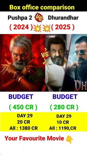 Dhurandhar Box Office Collection | Ranveer Singh, Allu Arjun | Pushpa 2 29th Day Collection,