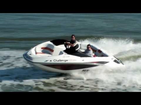 wakeboarding behind seadoo challenger 180