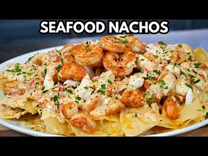 Not Your Average Nachos - Epic Crab & Shrimp Nachos w/ Homemade Chips