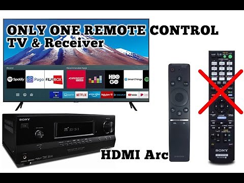 How to use only ONE REMOTE CONTROL for TV & Receiver - HDMI Arc - For all brand TVs