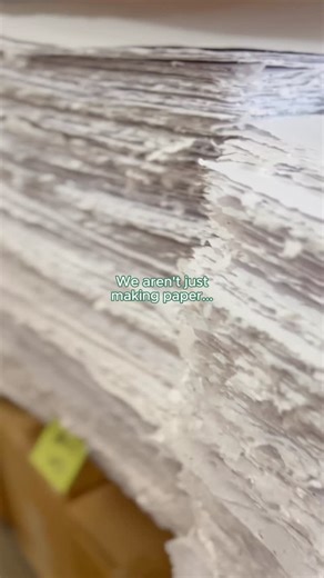 From scraps to seed paper 🌸📄 We take leftover paper waste and transform it into plantable sheets that grow into blooms for pollinators. It’s a full-circle process that turns yesterday’s scraps into tomorrow’s wildflowers. This is what circularity looks like in action! | Botanical PaperWorks